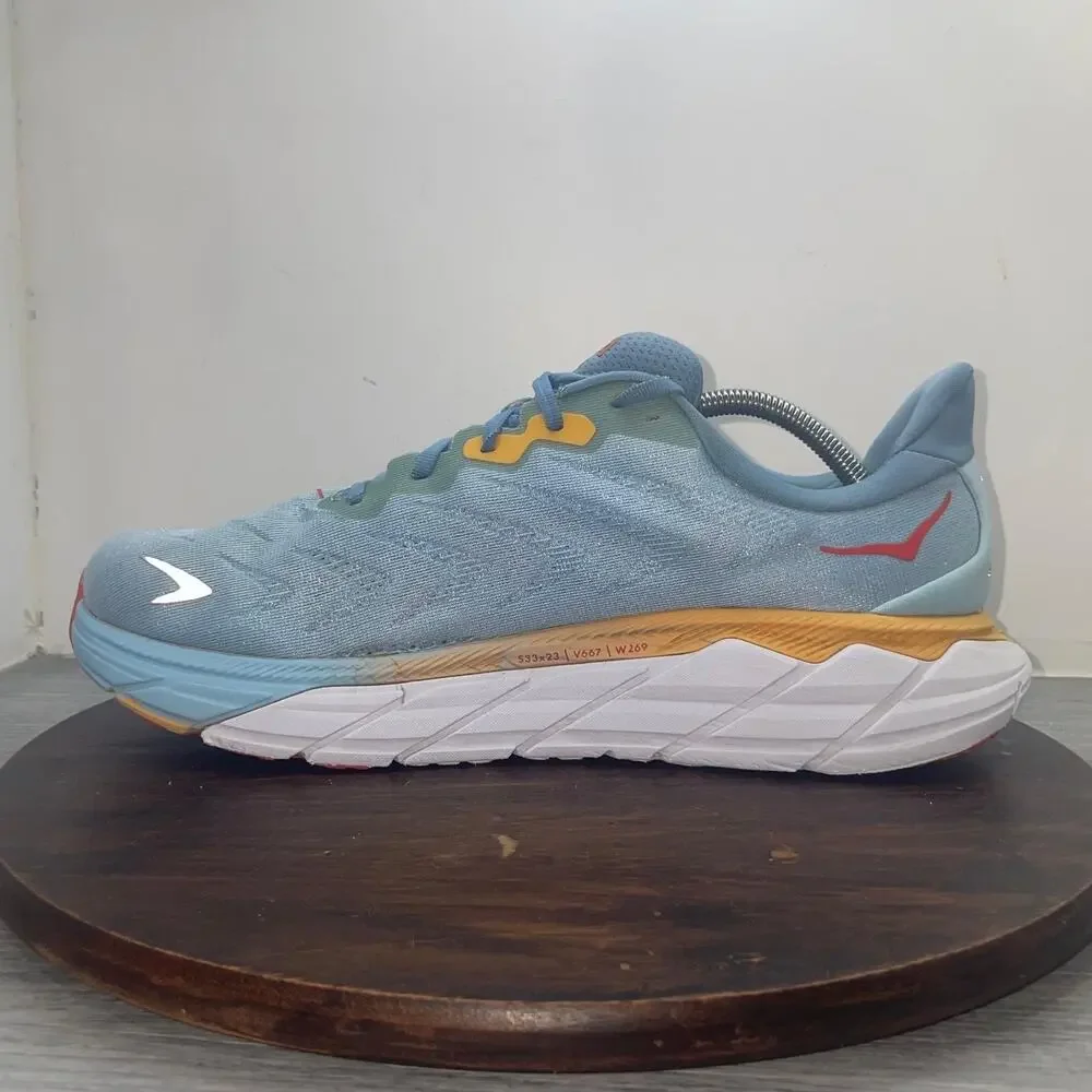 Hoka Arahi 6 Men’s Size 11 2E Wide Running Shoes Scuba Blue Yellow 1123196 SSMS